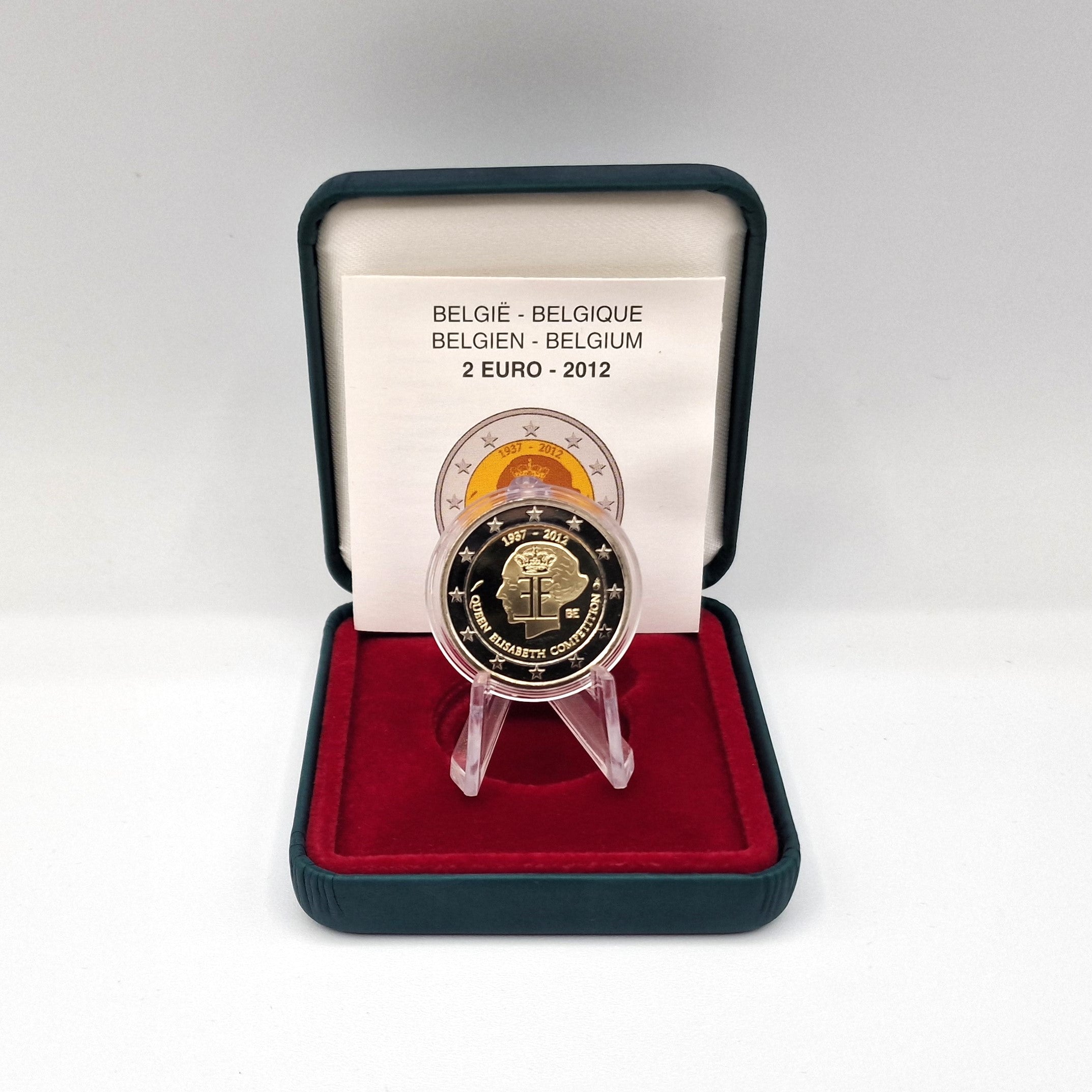 2012 Concurso Rainha Elisabeth - 2€ Bélgica Proof